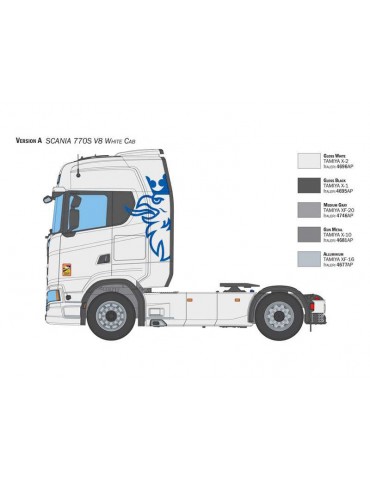 Italeri Scania S770 V8 White Cab (1:24)
