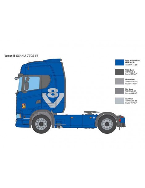 Italeri Scania S770 V8 White Cab (1:24)
