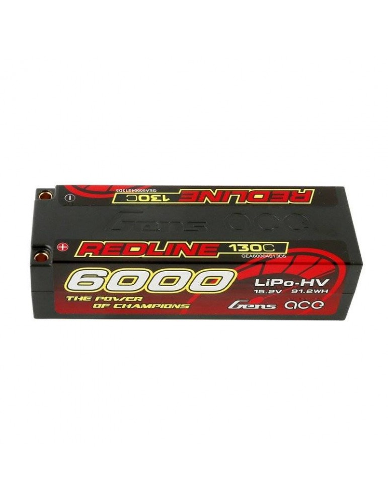 Battery Gens Ace Redline 6000mAh 15,2V 130C 4S1P HardCase HV LiPo