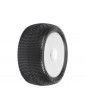 Pro-Line Wheels 4.0", Hole Shot S3 Tires, Zero Offset H17 White Wheels (2)