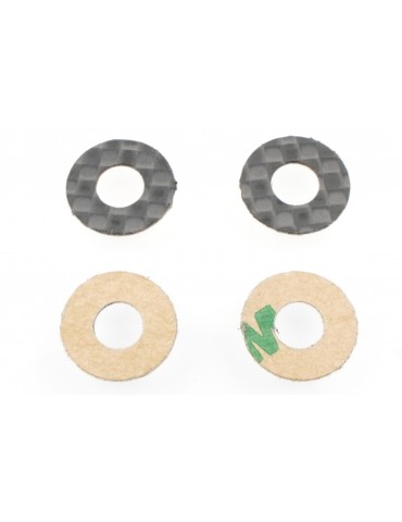 Ultra 1/10 Offroad & 1/12 Onroad Carbon Fiber Body Washers (4pcs | for 5mm Posts)