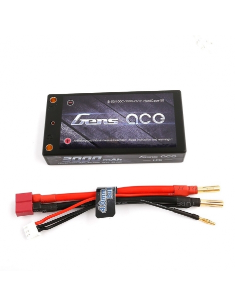 Akumuliatorius Gens Ace 3000mAh 7.4V 50/100C 2S1P