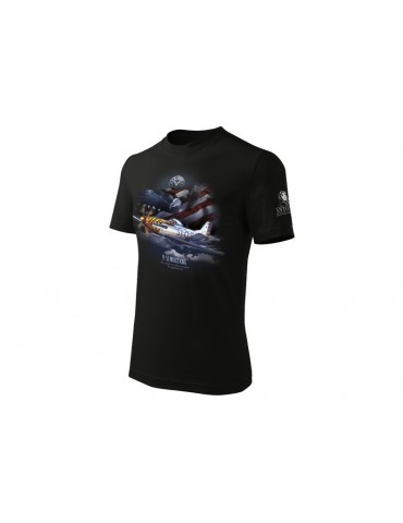 Antonio Men's T-shirt P-51 Mustang L