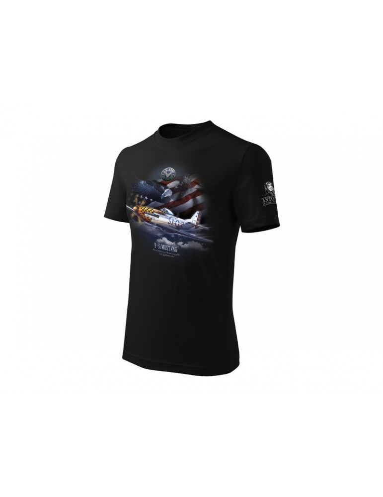 Antonio Men's T-shirt P-51 Mustang L