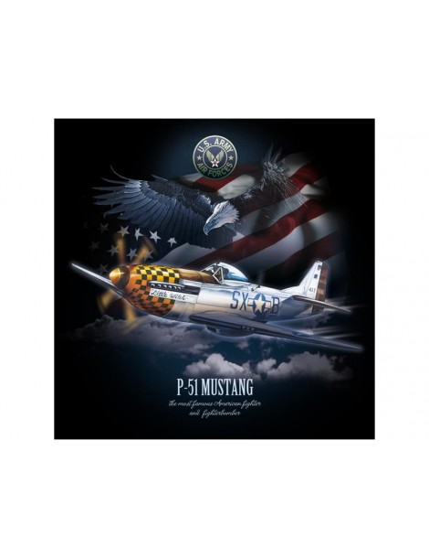 Antonio Men's T-shirt P-51 Mustang L