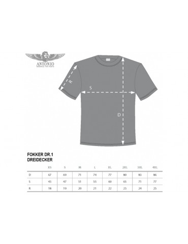 Antonio vyriški marškinėliai Fokker DR.1 M