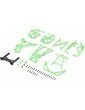 Losi Cage Set Complete, Green: Mini LMT