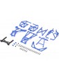 Losi Cage Set Complete, Blue: Mini LMT