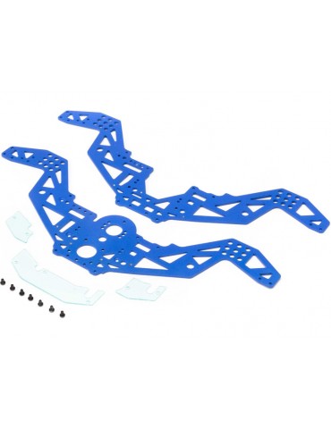 Losi Chassis Plate Set, Blue: Mini LMT