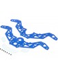 Losi Chassis Plate Set, Blue: Mini LMT