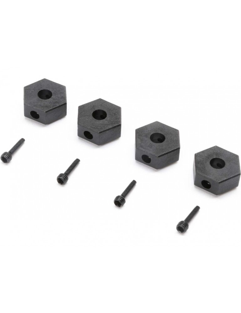 Losi 12mm Wheel Hex and Screwpin (4): Mini LMT