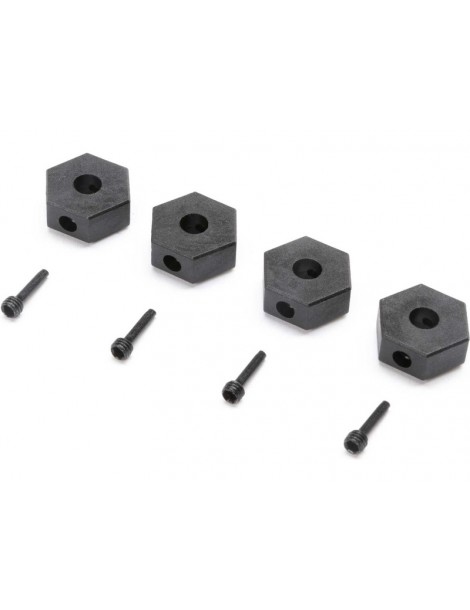 Losi 12mm Wheel Hex and Screwpin (4): Mini LMT