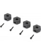 Losi 12mm Wheel Hex and Screwpin (4): Mini LMT
