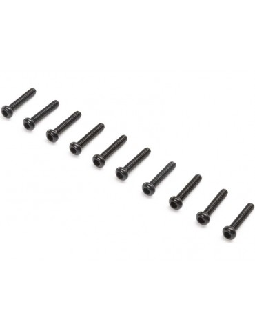 Losi Button Head Screws, M2x10mm (10)