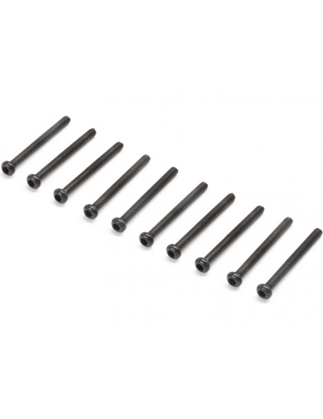 Losi Button Head Screws, M2x20mm (10)