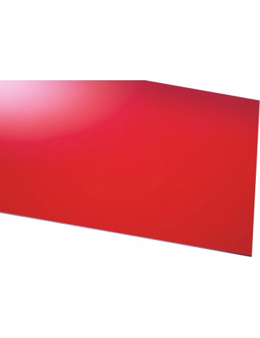 ABS plate red 600x200x1.0 mm