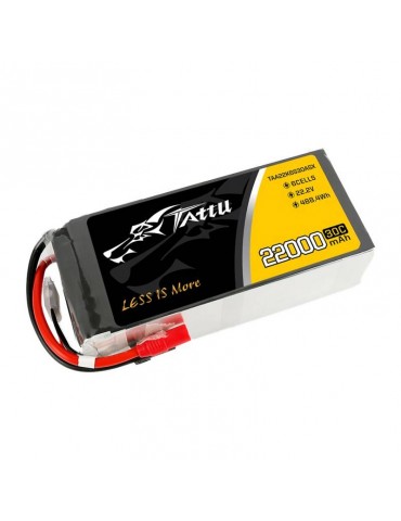 Akumuliatorius Tattu 22000mAh 22.2V 30C 6S1P LiPo AS150+XT150