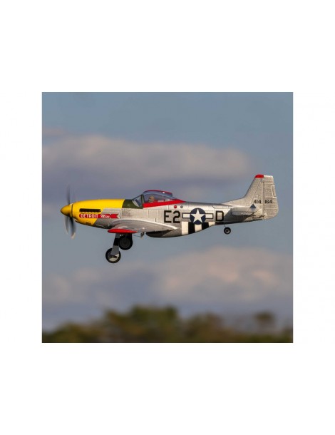 E-flite P-51D Mustang 0.49m Detroit Miss SAFE Select BNF Basic