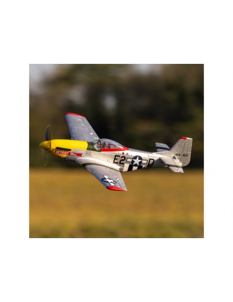 E-flite P-51D Mustang 0.49m Detroit Miss SAFE Select BNF Basic