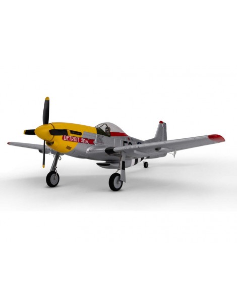 E-flite P-51D Mustang 0.49m Detroit Miss SAFE Select BNF Basic