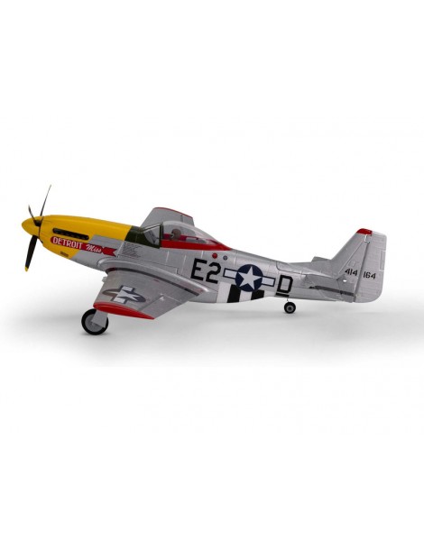 E-flite P-51D Mustang 0.49m Detroit Miss SAFE Select BNF Basic