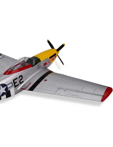 E-flite P-51D Mustang 0.49m Detroit Miss SAFE Select BNF Basic