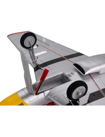 E-flite P-51D Mustang 0.49m Detroit Miss SAFE Select BNF Basic