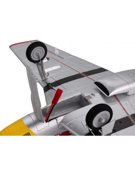E-flite P-51D Mustang 0.49m Detroit Miss SAFE Select BNF Basic