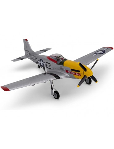 E-flite P-51D Mustang 0.49m Detroit Miss SAFE Select BNF Basic