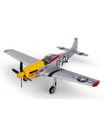 E-flite P-51D Mustang 0.49m Detroit Miss SAFE Select BNF Basic