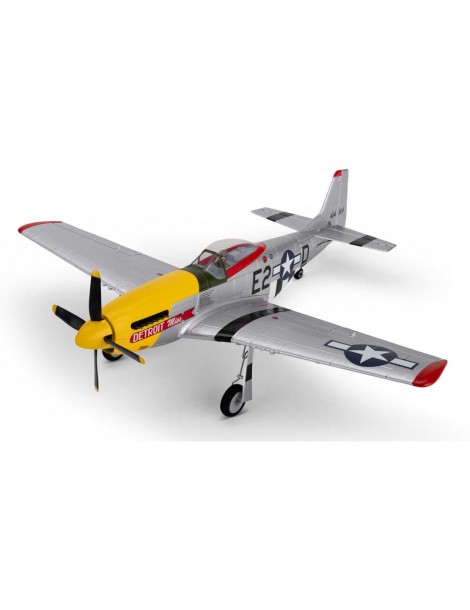 E-flite P-51D Mustang 0.49m Detroit Miss SAFE Select BNF Basic