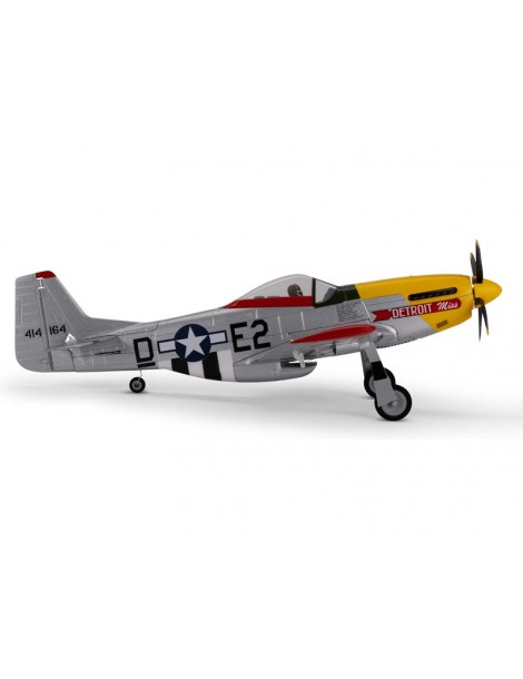 E-flite P-51D Mustang 0.49m Detroit Miss SAFE Select BNF Basic
