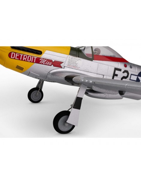 E-flite P-51D Mustang 0.49m Detroit Miss SAFE Select BNF Basic