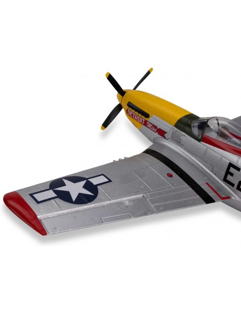 E-flite P-51D Mustang 0.49m Detroit Miss SAFE Select BNF Basic