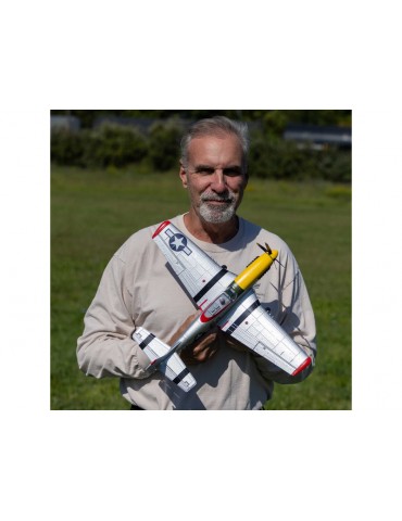 E-flite P-51D Mustang 0.49m Detroit Miss SAFE Select BNF Basic