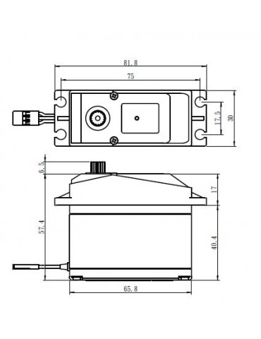 SW-0240MG HiVOLT Digital servo (35kg-0,15s/60 )