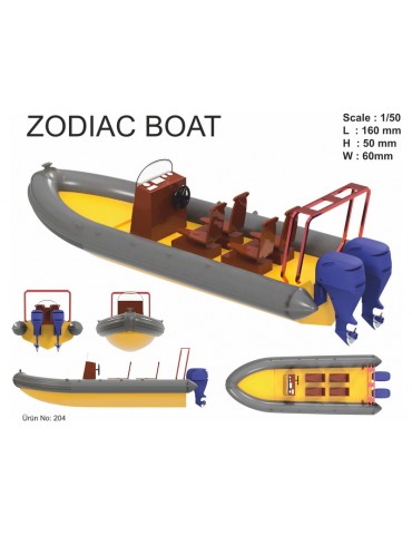Schlauchboot Zodiac 1:50 Bausatz