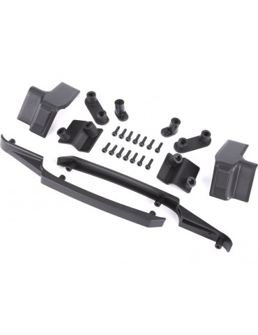 Traxxas Body reinforcement set, black (fits 10211)
