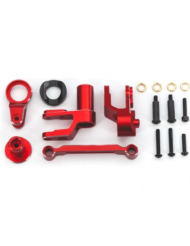 Traxxas Steering bellcranks, draglink (red-anodized aluminum)