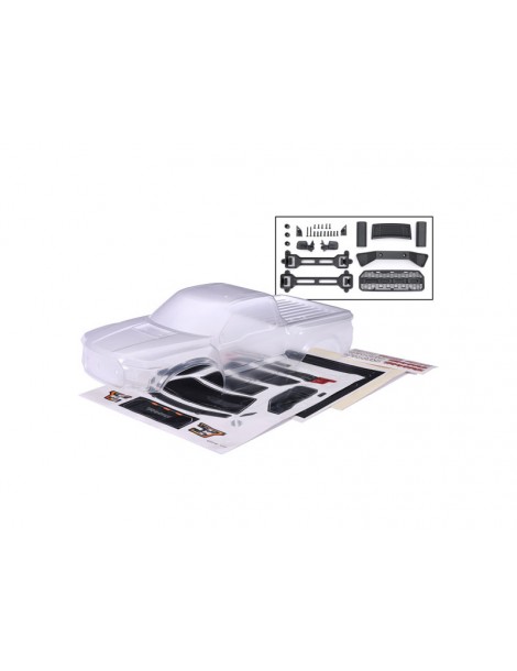 Traxxas Body, 2017 Ford Raptor, clear (clipless mounting)