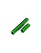 Traxxas Driveshafts, center, female, aluminum (green-anodized)