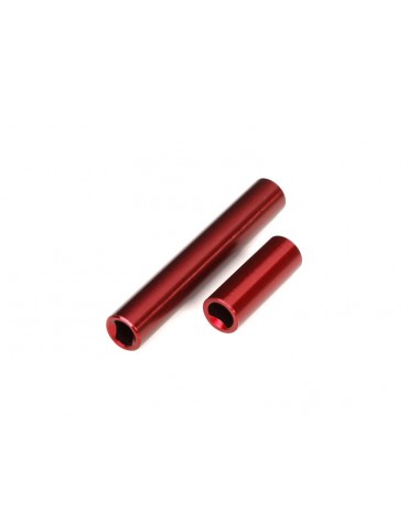 Traxxas Driveshafts, center, female, aluminum (red-anodized)