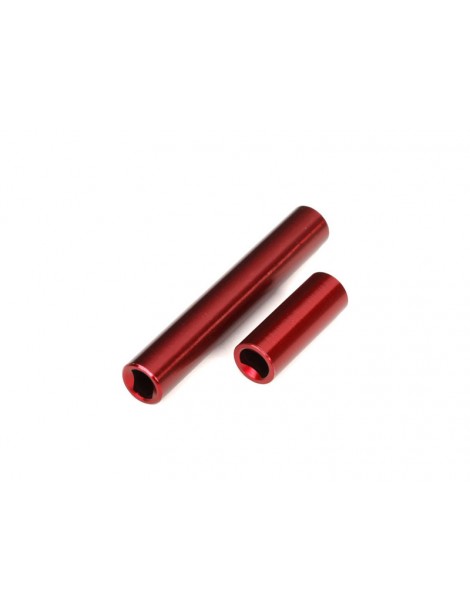 Traxxas Driveshafts, center, female, aluminum (red-anodized)
