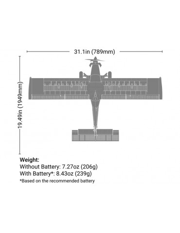 RC lėktuvas E-flite Draco 0.8m AS3X SAFE Select BNF Basic