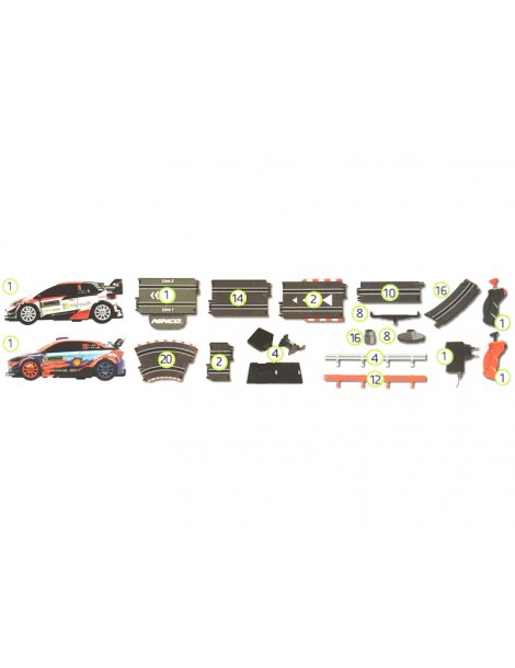 WRC Rally Turini 1:43 rinkinys
