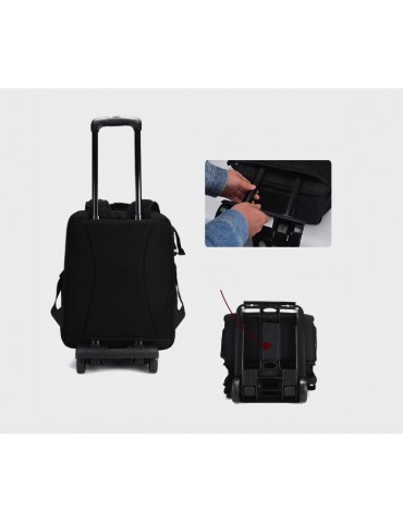 Extensile DIY Backpack with Trolley for Cameras