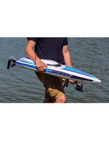 Proboat Sonicwake 36" Self-Righting RC laivas Brushless Deep-V baltas