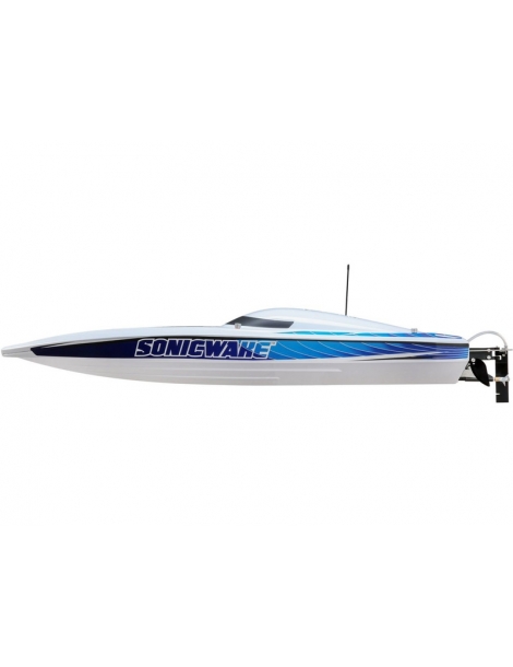 Proboat Sonicwake 36" Self-Righting RC laivas Brushless Deep-V baltas