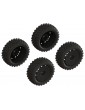 Arrma dBoots 2-HO Tire Set Glued (Black) (2 Pairs)