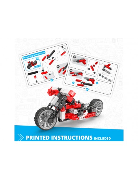 Engino konstruktorius Inventor Mechanics motociklas 5in1